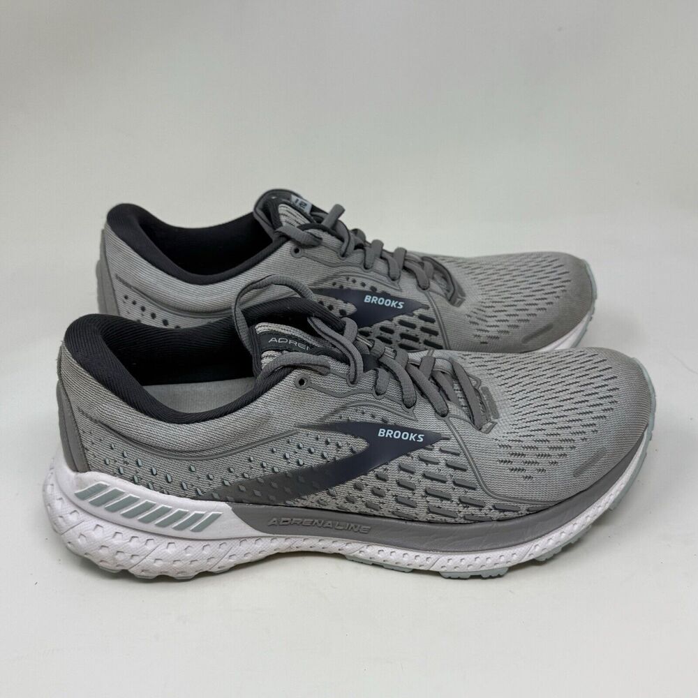 Brooks Adrenaline 21 Shoes Womens 8 M Gray Running Walking Lightweight Sneakers